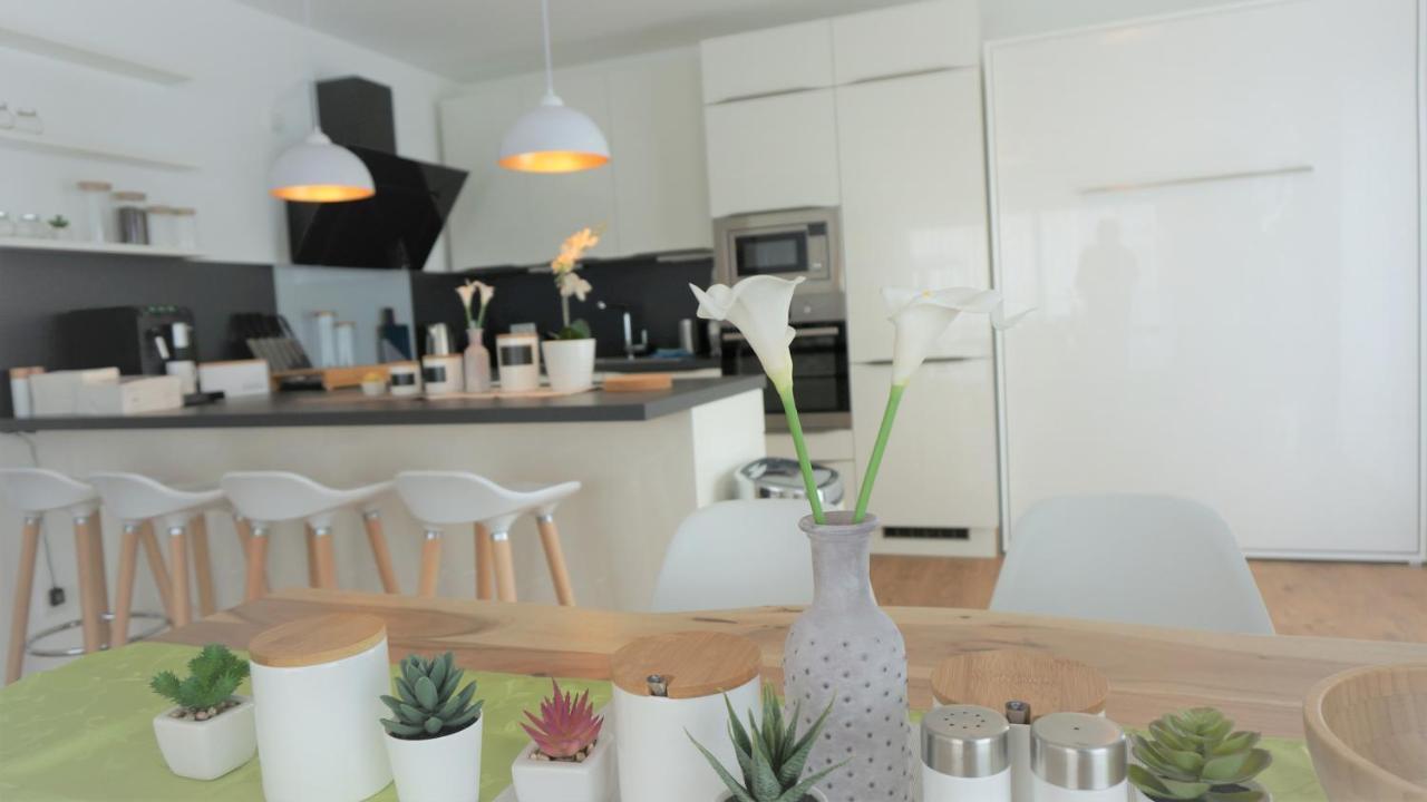 Panorama Penthouse Apartment Mit Klima Und Whirlpool Fuer Bis Zu 6 Personen フランケンタール エクステリア 写真