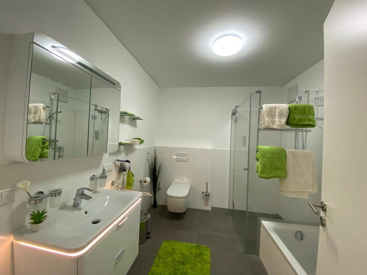 Panorama Penthouse Apartment Mit Klima Und Whirlpool Fuer Bis Zu 6 Personen フランケンタール エクステリア 写真
